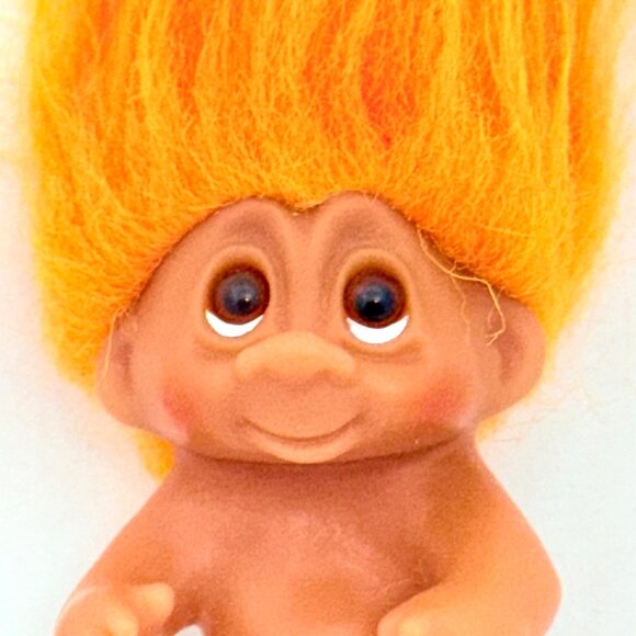 Vintage Signed DAM Good Luck Troll Doll (1985) 4 Inches - Picture 3 of 6